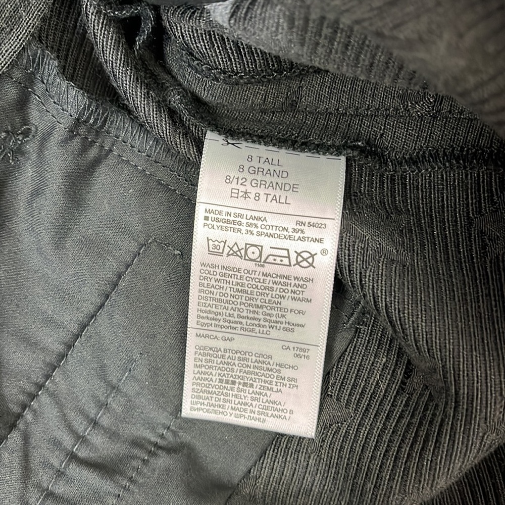 GAP STARS BLACK TROUSERS SKINNY ANKLE SIZE 8 31 inseam NWT - Picture 12 of 13